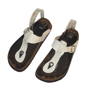 Betula White Thong Sandals Adjustable Buckle Comfort Slides 10‎ outdoor beach